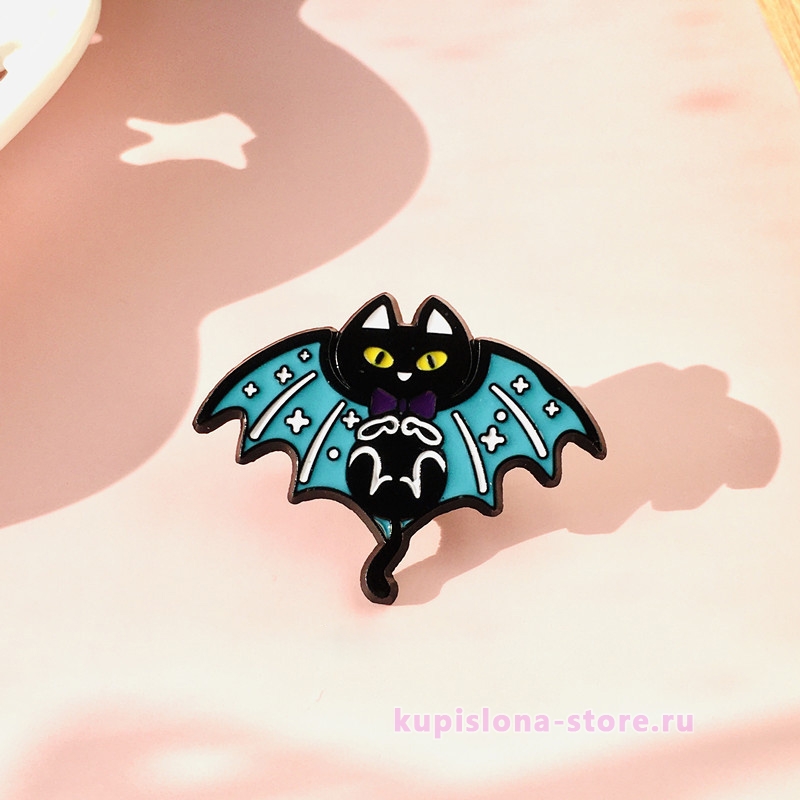 Брошь-значок «Bat cat» Брошь-значок «Bat cat»