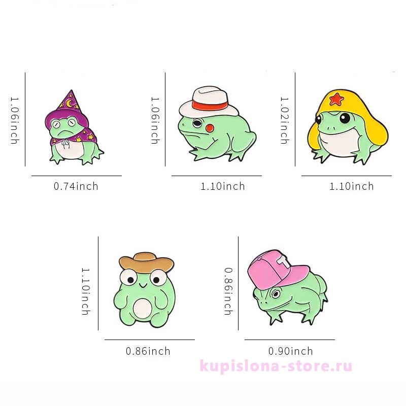 Брошь-значок «Frog in the hat» Брошь-значок «Frog in the hat»
