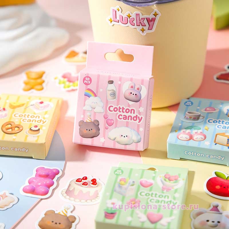Набор наклеек «Cotton candy» Набор наклеек «Cotton candy»
