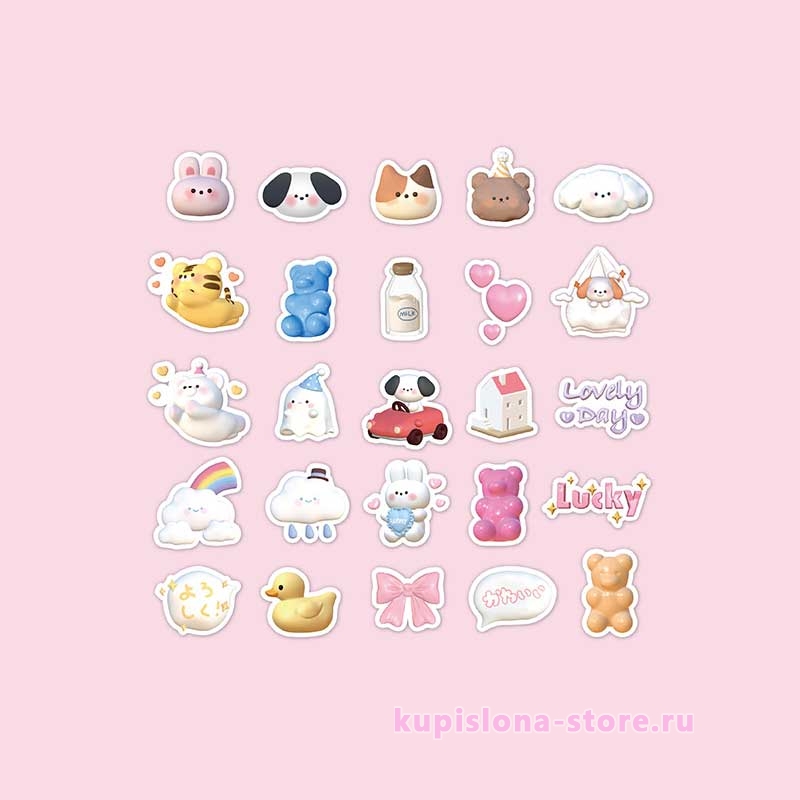 Набор наклеек «Cotton candy» Набор наклеек «Cotton candy»