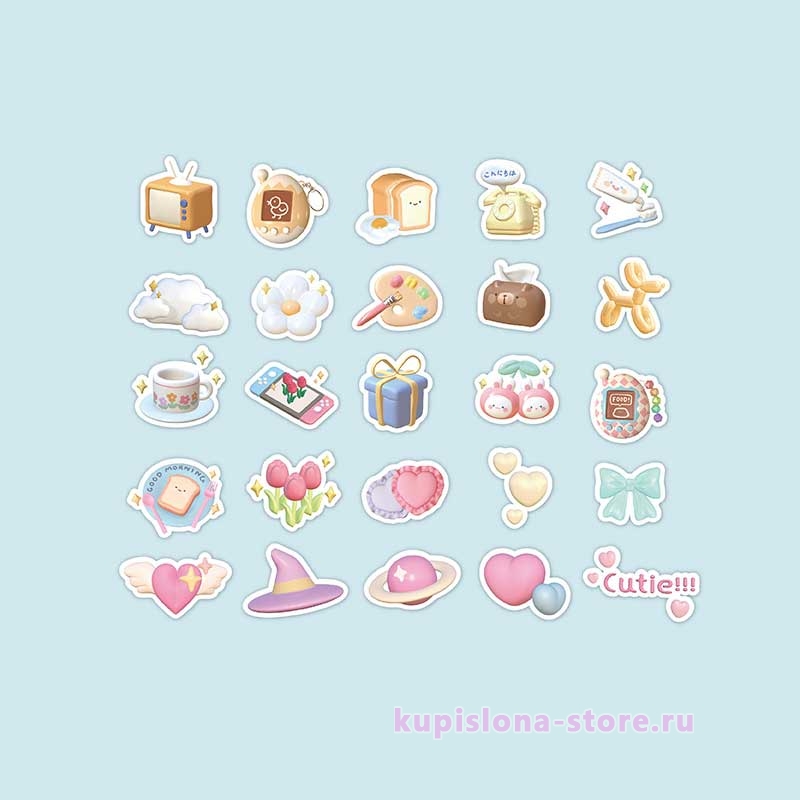 Набор наклеек «Cotton candy» Набор наклеек «Cotton candy»