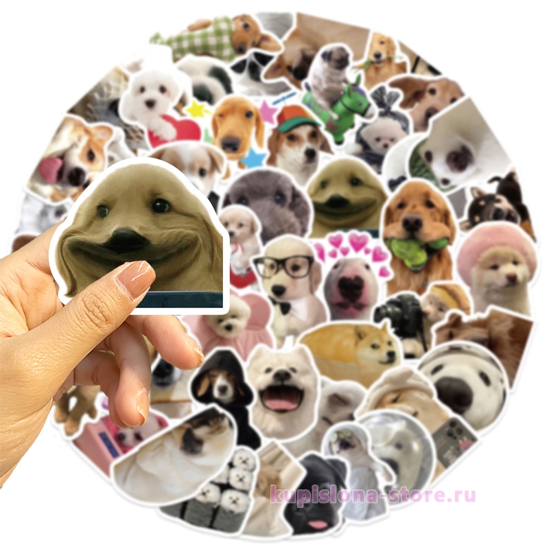 Набор наклеек «Dog face» Набор наклеек «Dog face»