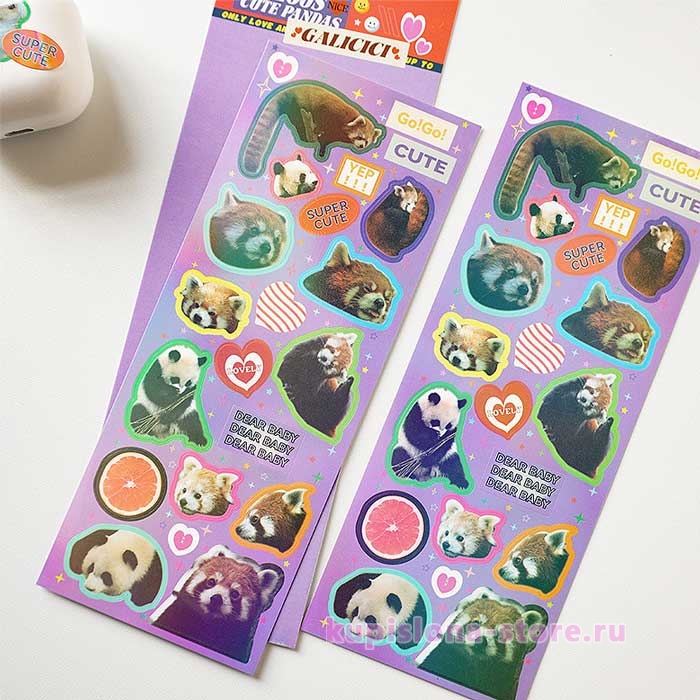 Набор наклеек «Various cute pets» Набор наклеек «Various cute pets»