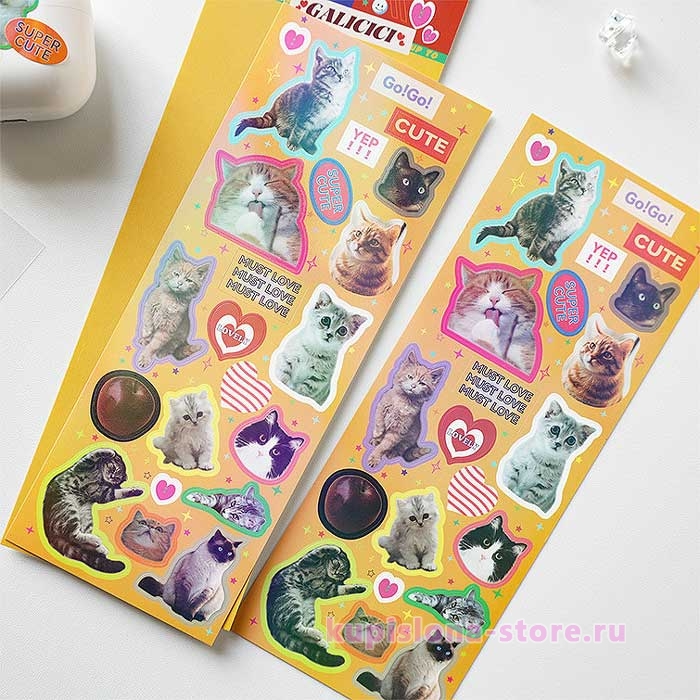 Набор наклеек «Various cute pets» Набор наклеек «Various cute pets»