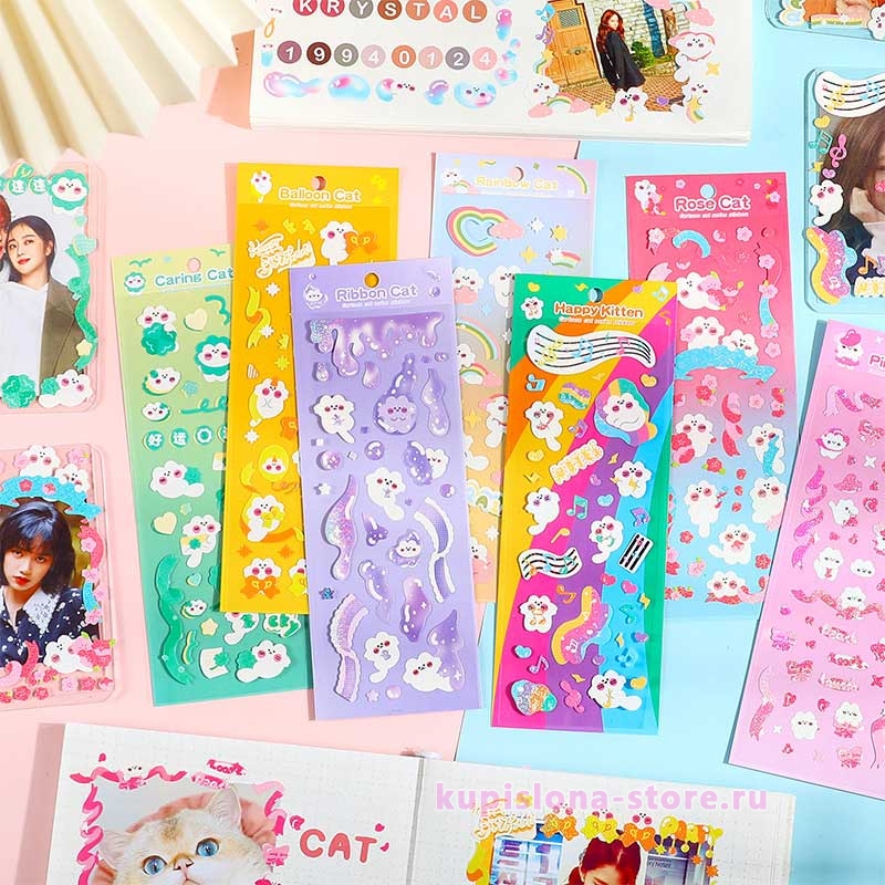 Наклейки «Cat's happy life» Наклейки «Cat's happy life»