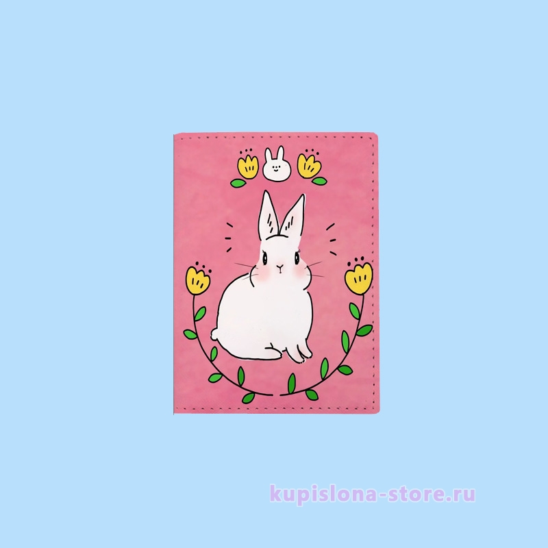 Обложка на паспорт «Cute rabbit» Обложка на паспорт «Cute rabbit»
