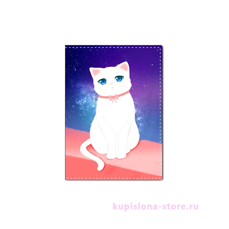 Обложка на паспорт «Sad cat» Обложка на паспорт «Sad cat»