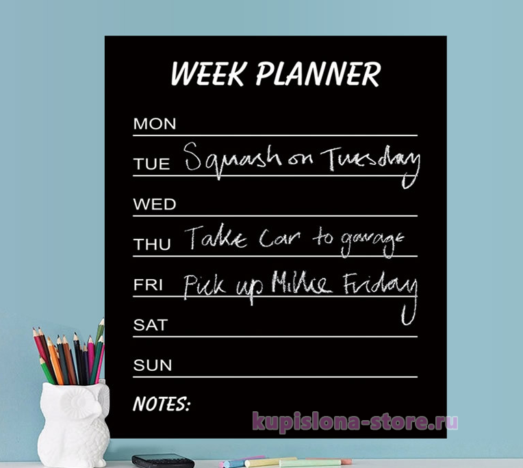 Самоклеющаяся пленка «Week planner» Самоклеющаяся пленка «Week planner»