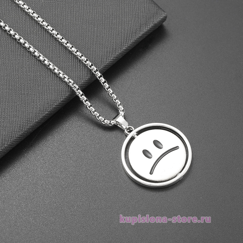 Подвеска на цепочке «Sad smiley» Подвеска на цепочке «Sad smiley»