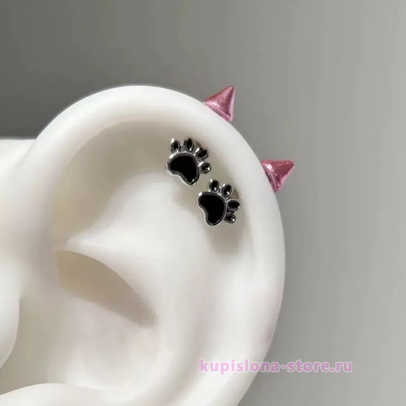 Серьга «Кошачья лапка» Серьга «Кошачья лапка»