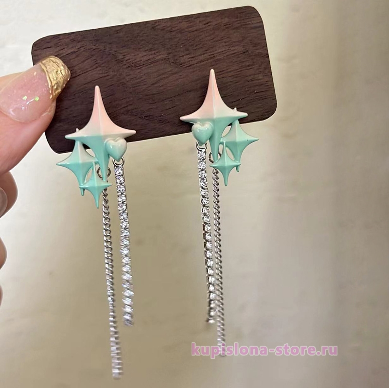 Серьги «Green star» Серьги «Green star»