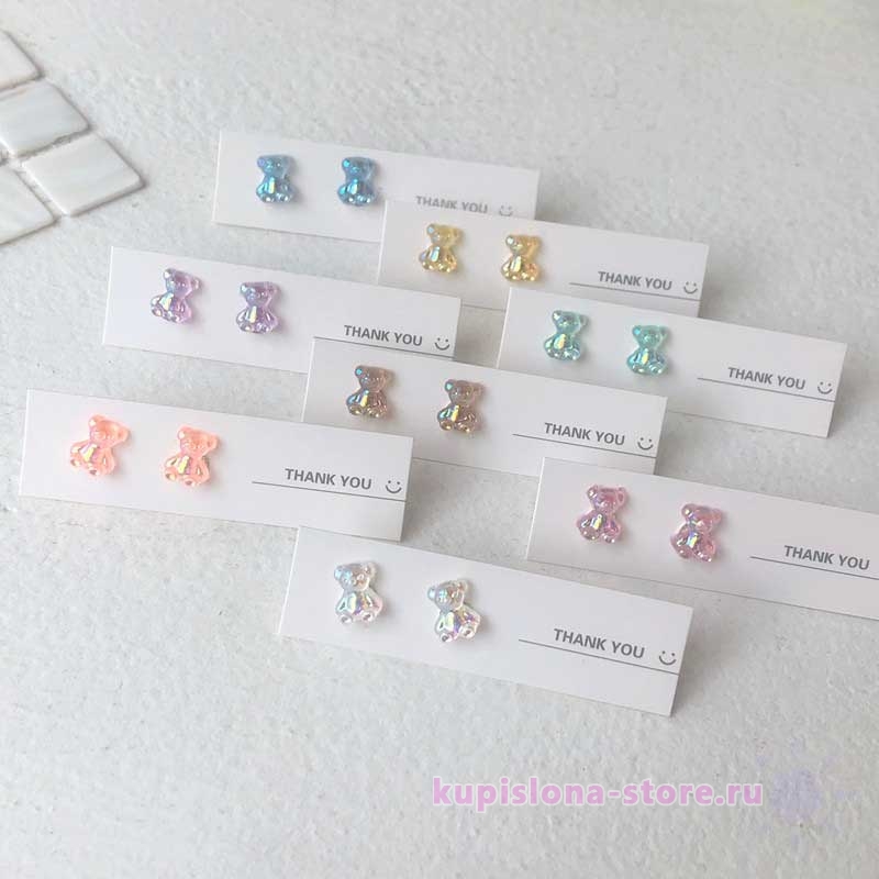 Серьги «Holographic bears» Серьги «Holographic bears»