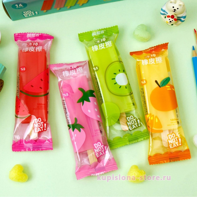 Стирательная резинка «Fruit ice» Стирательная резинка «Fruit ice»