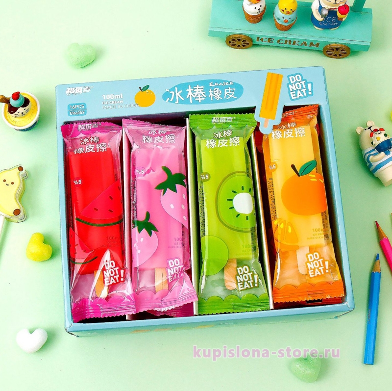 Стирательная резинка «Fruit ice» Стирательная резинка «Fruit ice»
