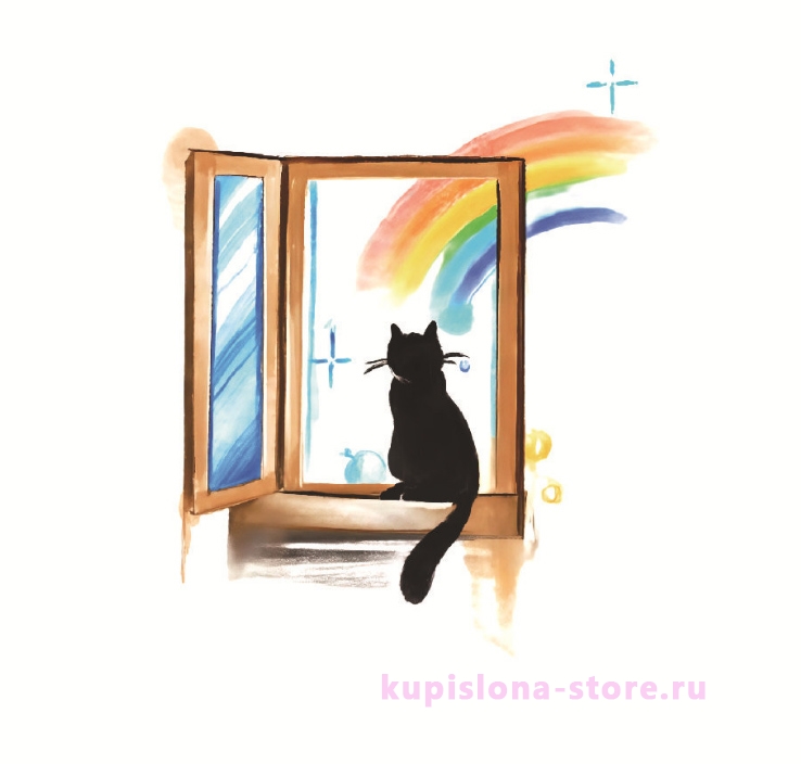 Временная татуировка «Кот в окне» Временная татуировка «Кот в окне»