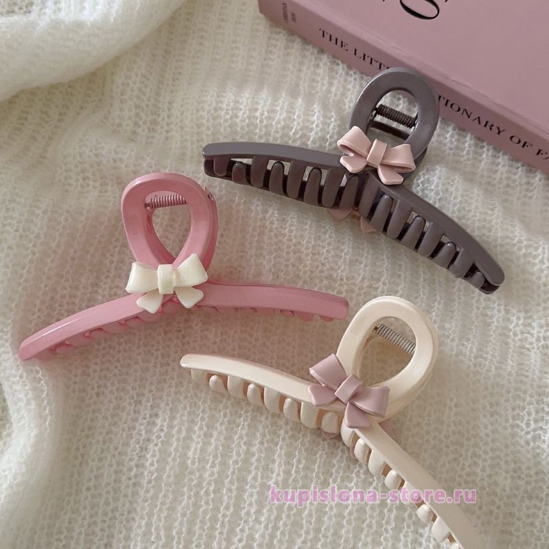 Заколка-краб «Cute bow» Заколка-краб «Cute bow»