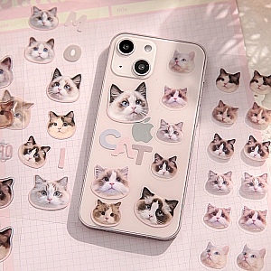 Набор наклеек «Cat head» Набор наклеек «Cat head»