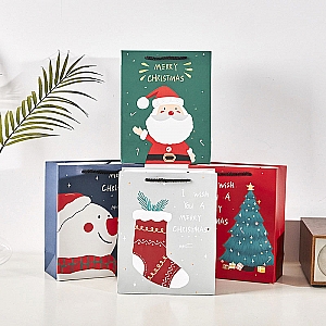 Подарочный пакет «I wish you a merry Christmas» средний