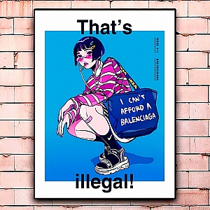 Постер «That's illegal!» большой