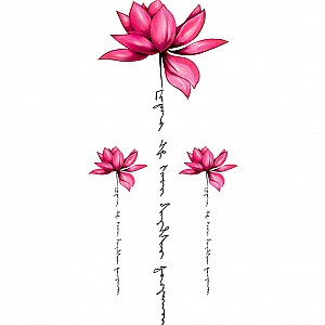 Временная татуировка «Flowers world»