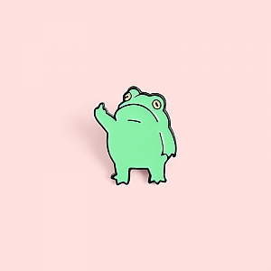 Брошь-значок «I don't care»