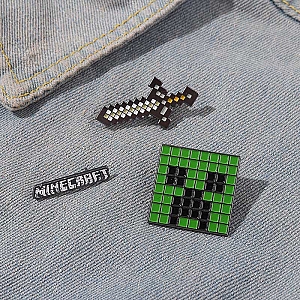 Брошь-значок «Minecraft»