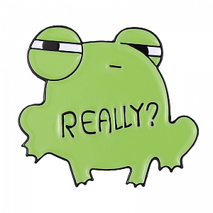 Брошь-значок «Really?»