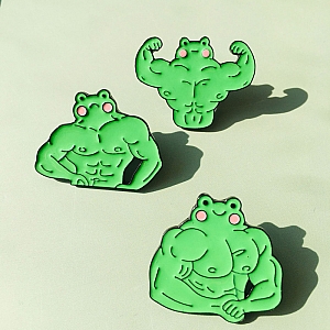 Брошь-значок «Sport frog»