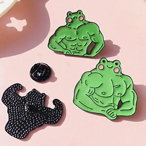 Брошь-значок «Sport frog»