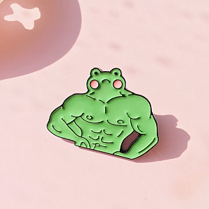 Брошь-значок «Sport frog»
