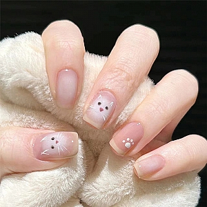 Набор накладных ногтей «Cute cat»