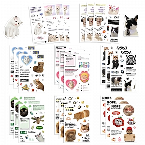 Набор наклеек «Always cute cats»