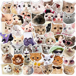 Набор наклеек «Cat face»
