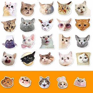 Набор наклеек «Cat face»