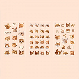 Набор наклеек «Cat head»