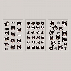 Набор наклеек «Cat head»