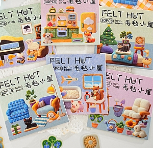 Набор наклеек «Felt hut»