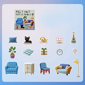 Набор наклеек «Felt hut»