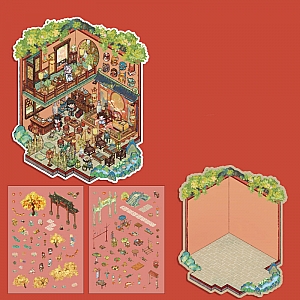 Набор наклеек «Japanese landscape»