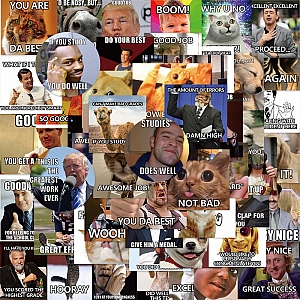 Набор наклеек «Meme phrases»