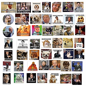 Набор наклеек «Meme phrases»