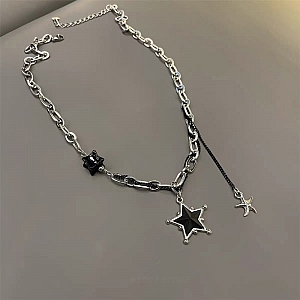 Подвеска на цепочке «Black star»