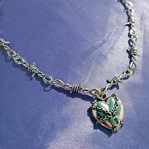Подвеска на цепочке «Locked heart»