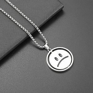 Подвеска на цепочке «Sad smiley»