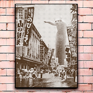 Постер «Godzilla cat» большой