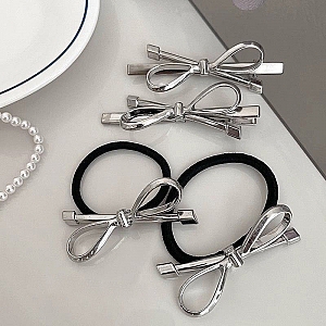 Резинка для волос «Silver bow»