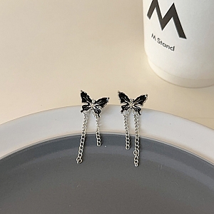 Серьги «Black butterfly»