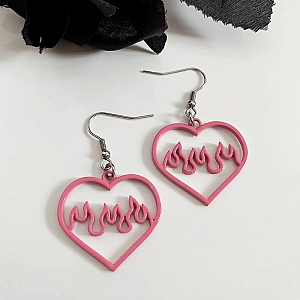 Серьги «Fire heart»