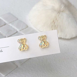 Серьги «Holographic bears»