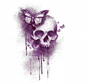 Временная татуировка «Deadly butterflies»